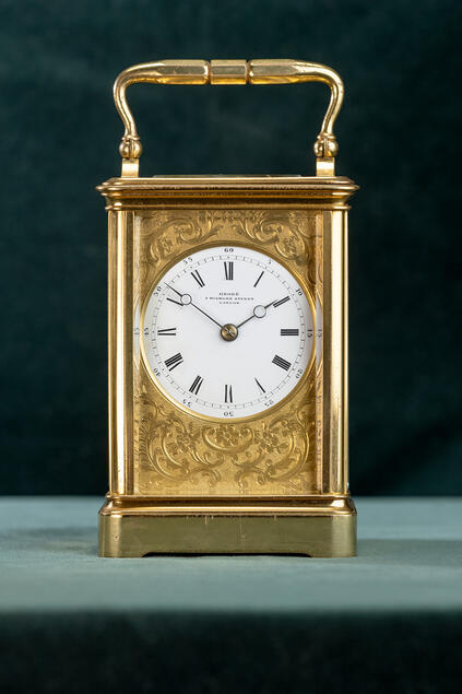 Engelse reisklok. Ca 1870