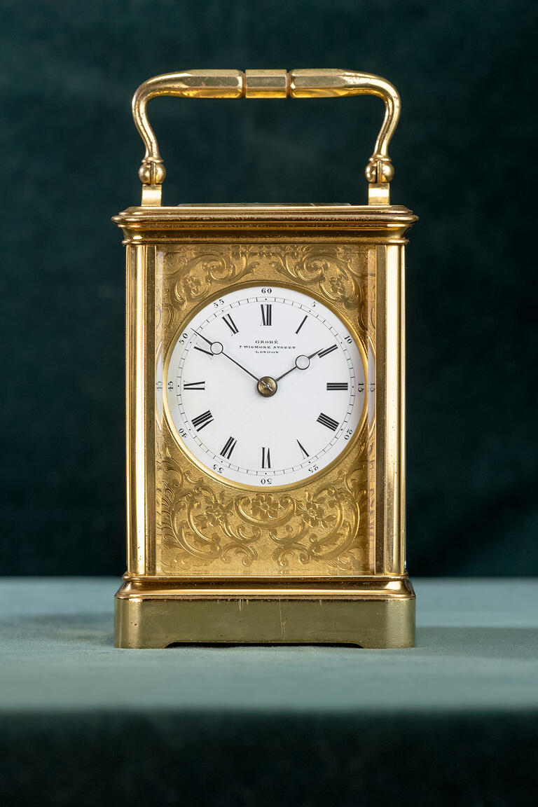 Engelse reisklok. Ca 1870